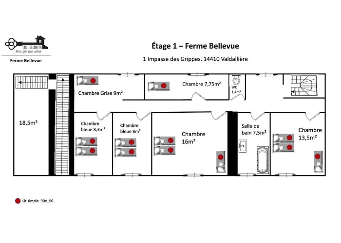 Holiday home La Clef Decamp Ferme Bellevue 15 Pers, A La Campagne, Proche Vire *